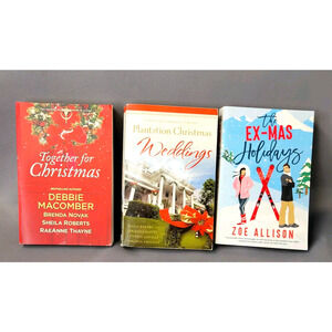 Christmas Romance Books Novels Paperback Lot Of 3 Debbie Macomber Zoe Allison+